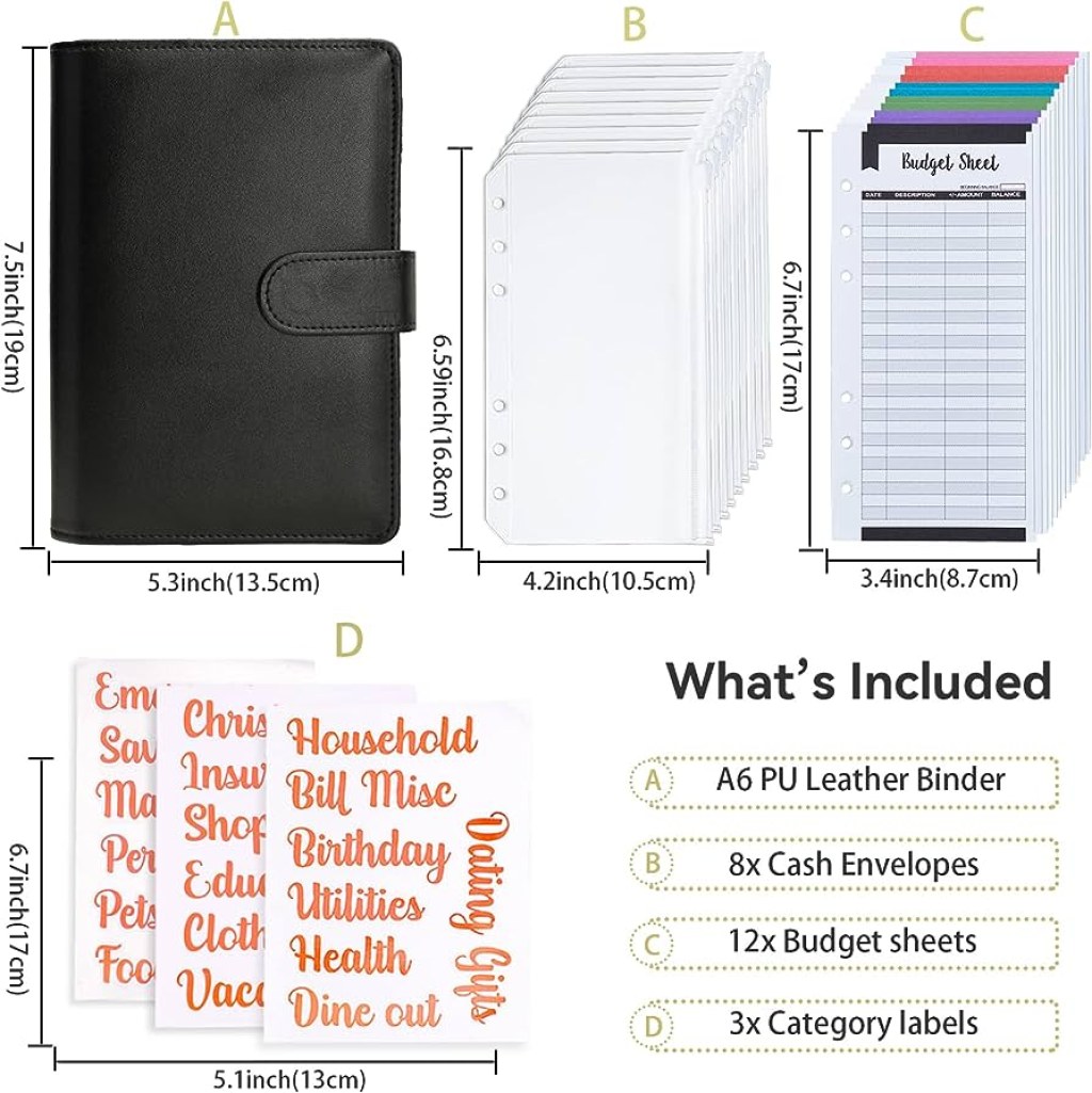 6.7 budgeting for food - Budget Binder with Zipper Envelopes and Expenses Budget Sheets,