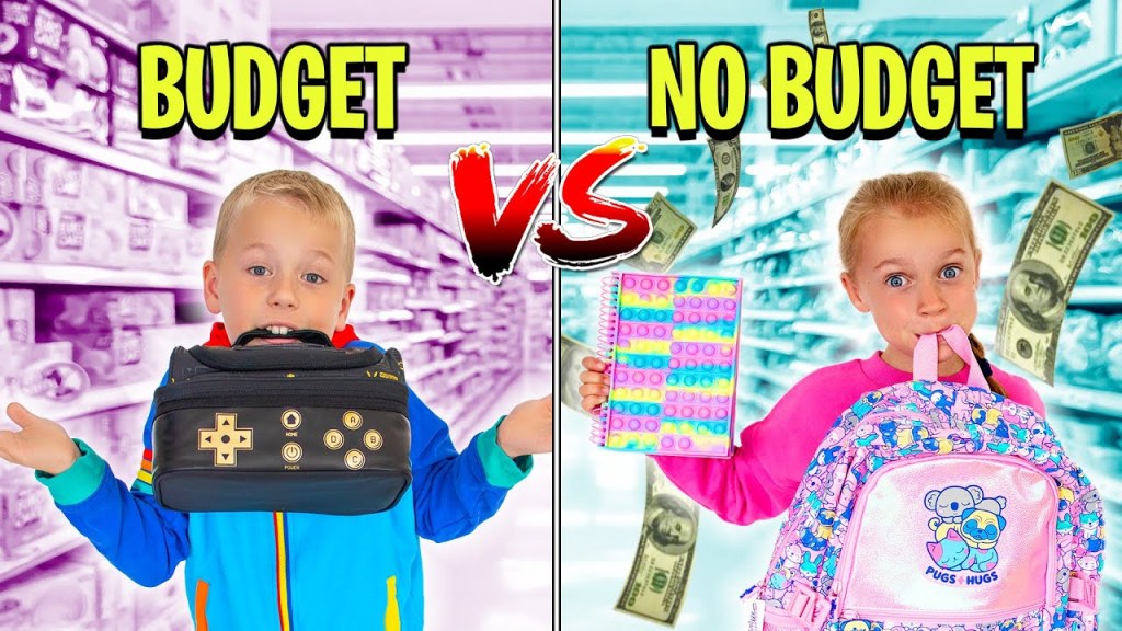 budget vs no budget back to school challenge