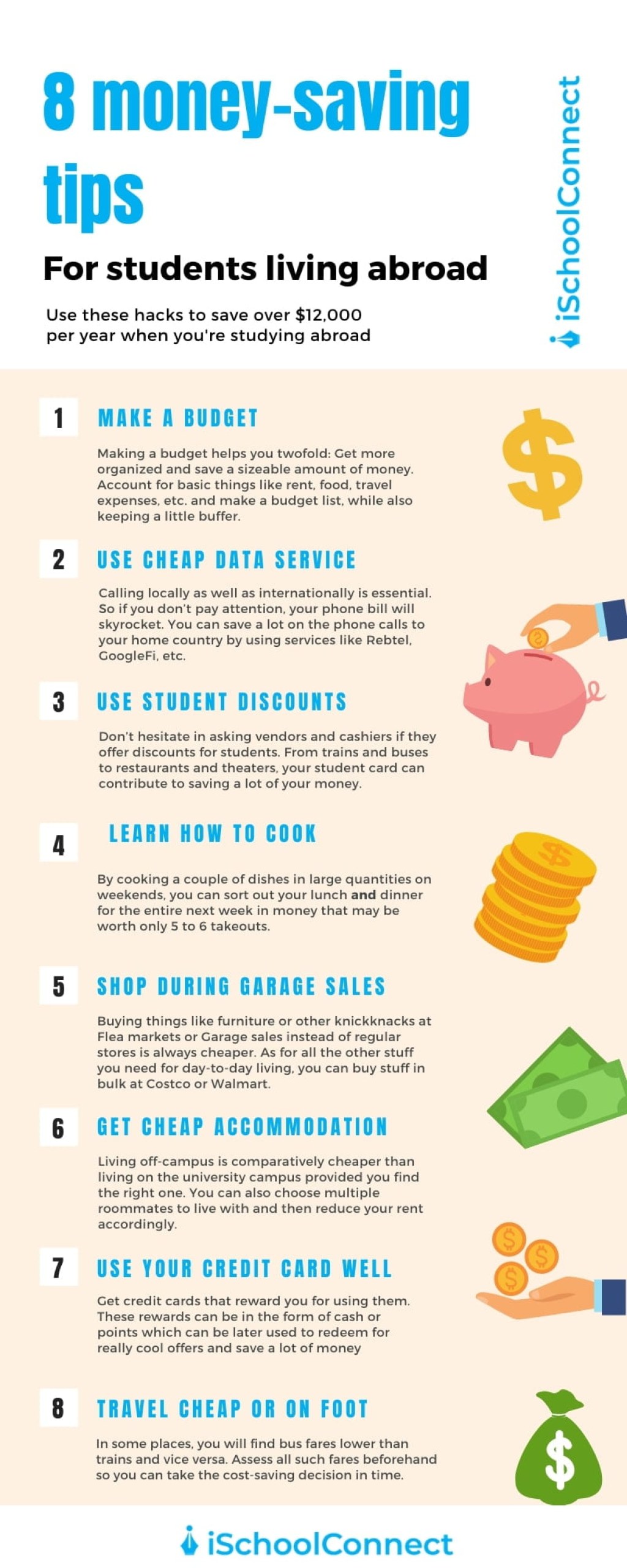 8 budgeting tips - Money Saving Tips   tips for students studying abroad