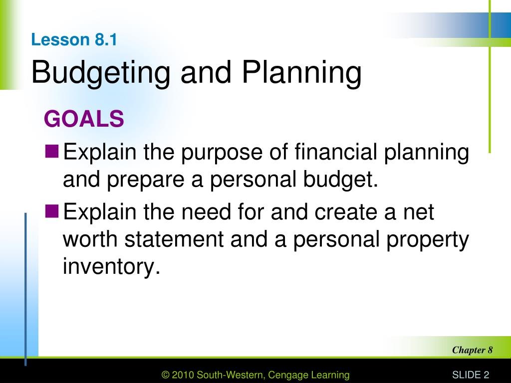 8.1 budgeting and planning - PPT - Budgets and Financial Records PowerPoint Presentation, free